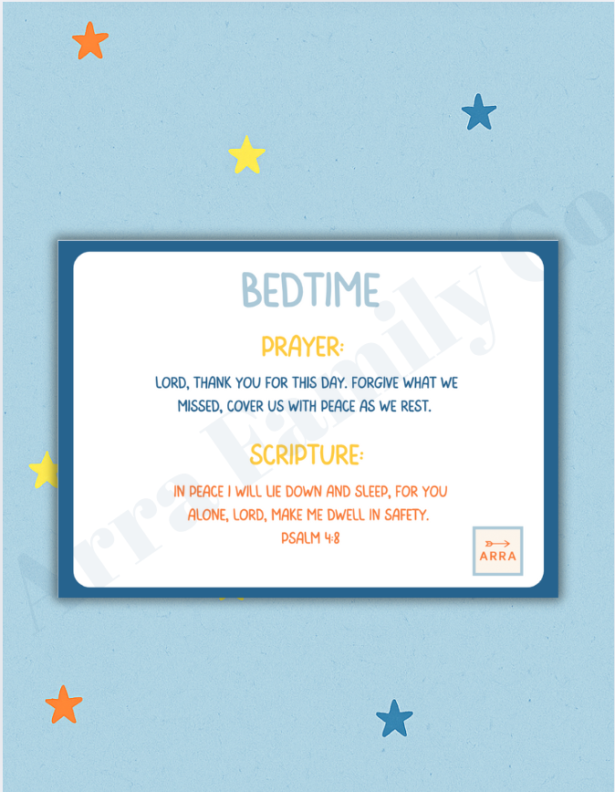 Christian Family Prayer Cards for Kids & Parents – Scripture + Daily Prayers | Digital Download