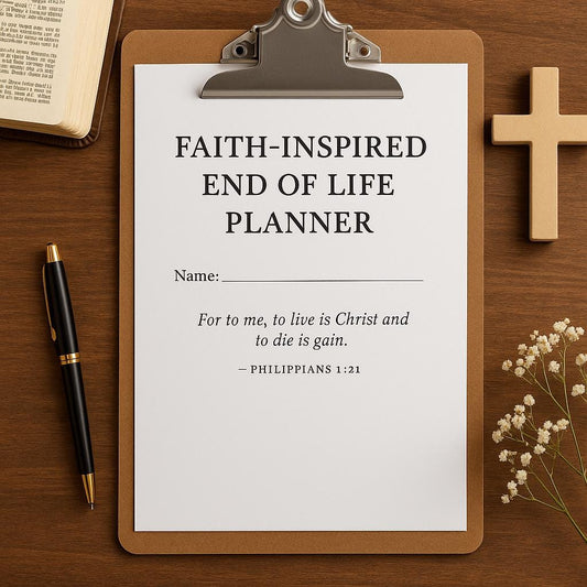 Legacy & Estate Planner | Christian End of Life Binder | Printable Final Wishes Organizer