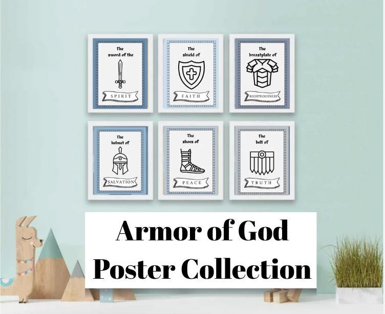 Armor of God Christian Poster Collection