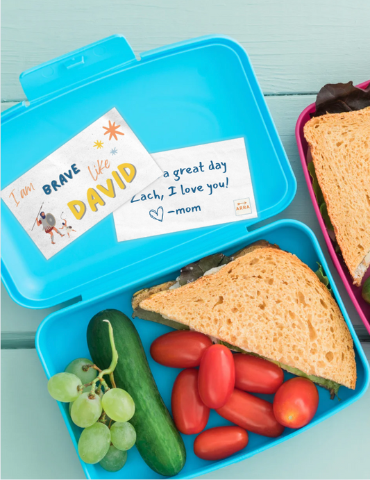 Bible Hero Affirmation Cards for Kids – Faith-Based Lunchbox Notes (Set of 10)