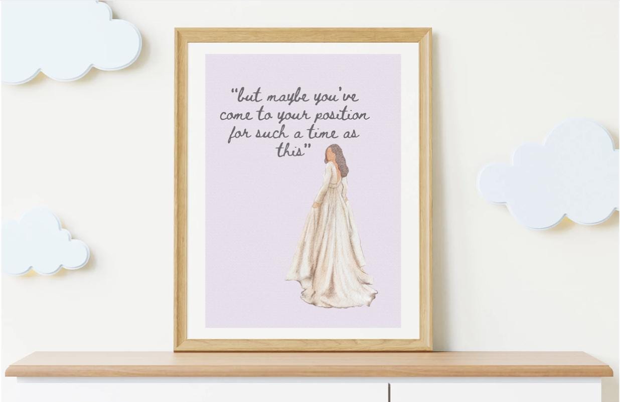Esther "For Such a Time As This"  Poster - Digital Download