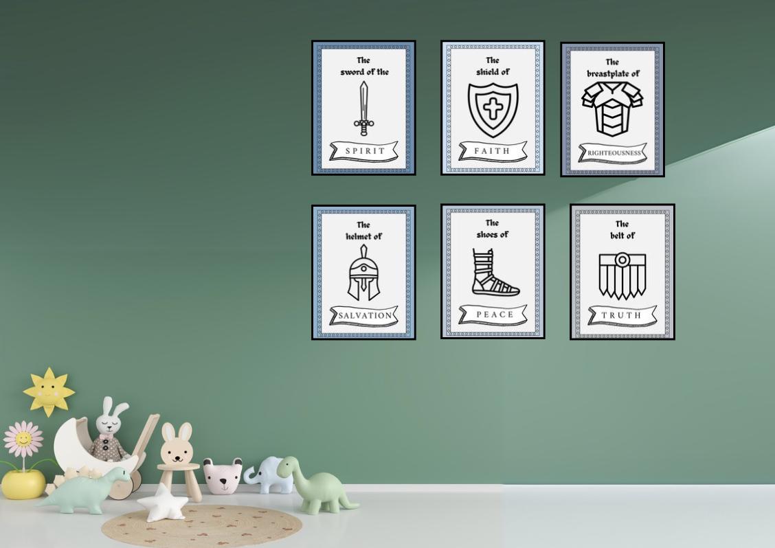 Armor of God Christian Poster Collection