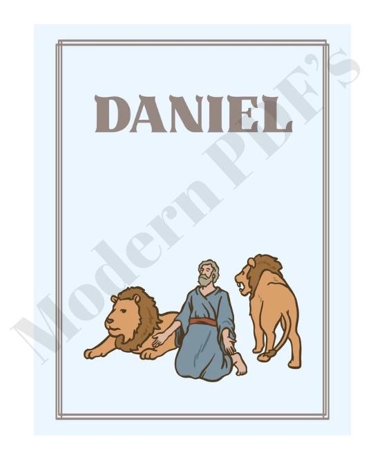 Bible Hero's Poster Collection -Digital Download, Moses, Noah, David, Daniel